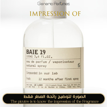Le Labo - Baie 19 Unisex - Grade A+ Le Labo Premium Perfume Oils